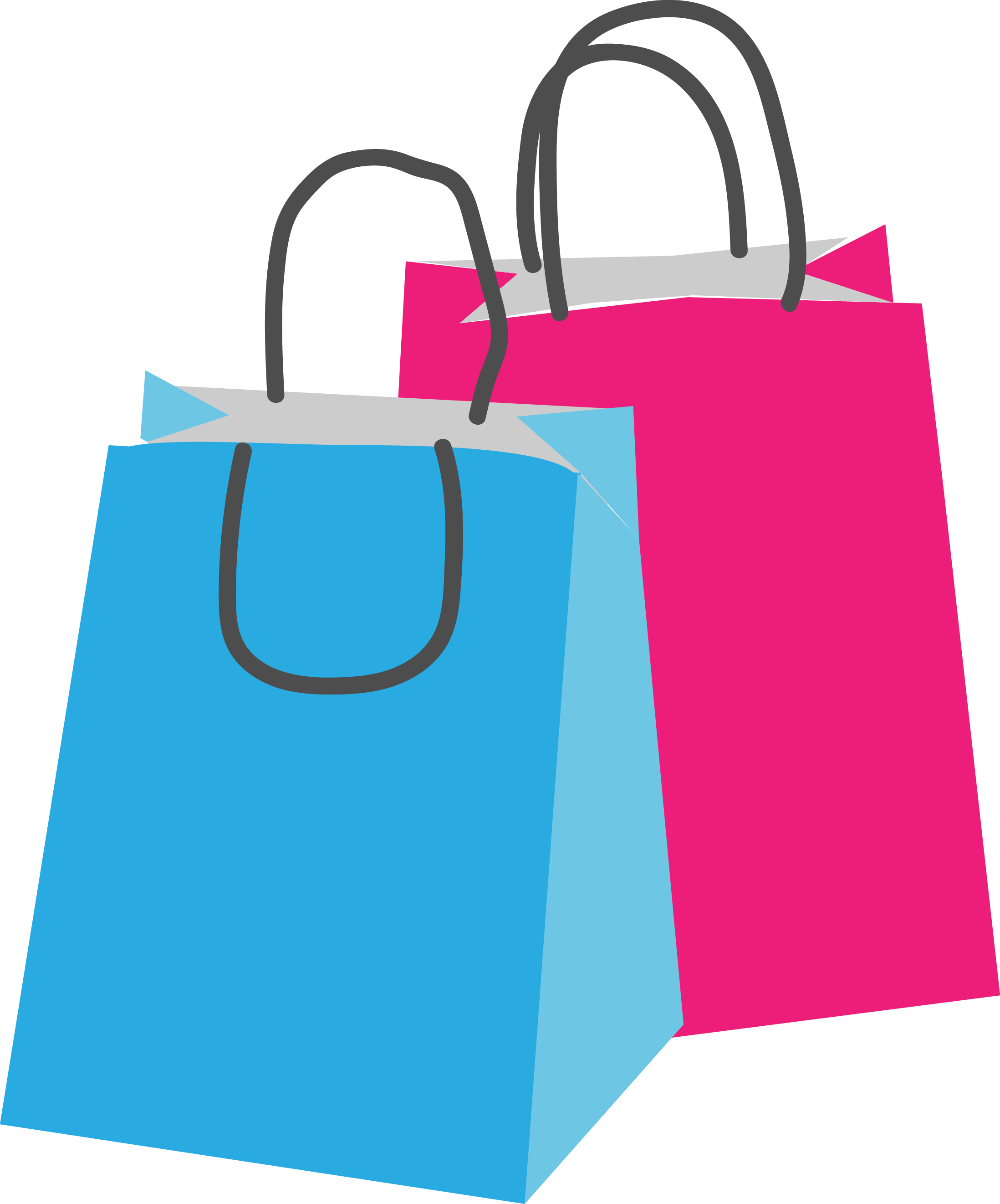 Colorful Shopping Bag Transparent PNG