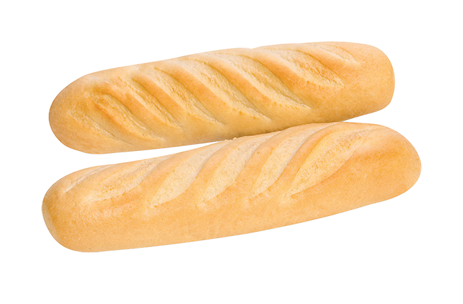 الخبز الرغيف الفرنسي شفاف