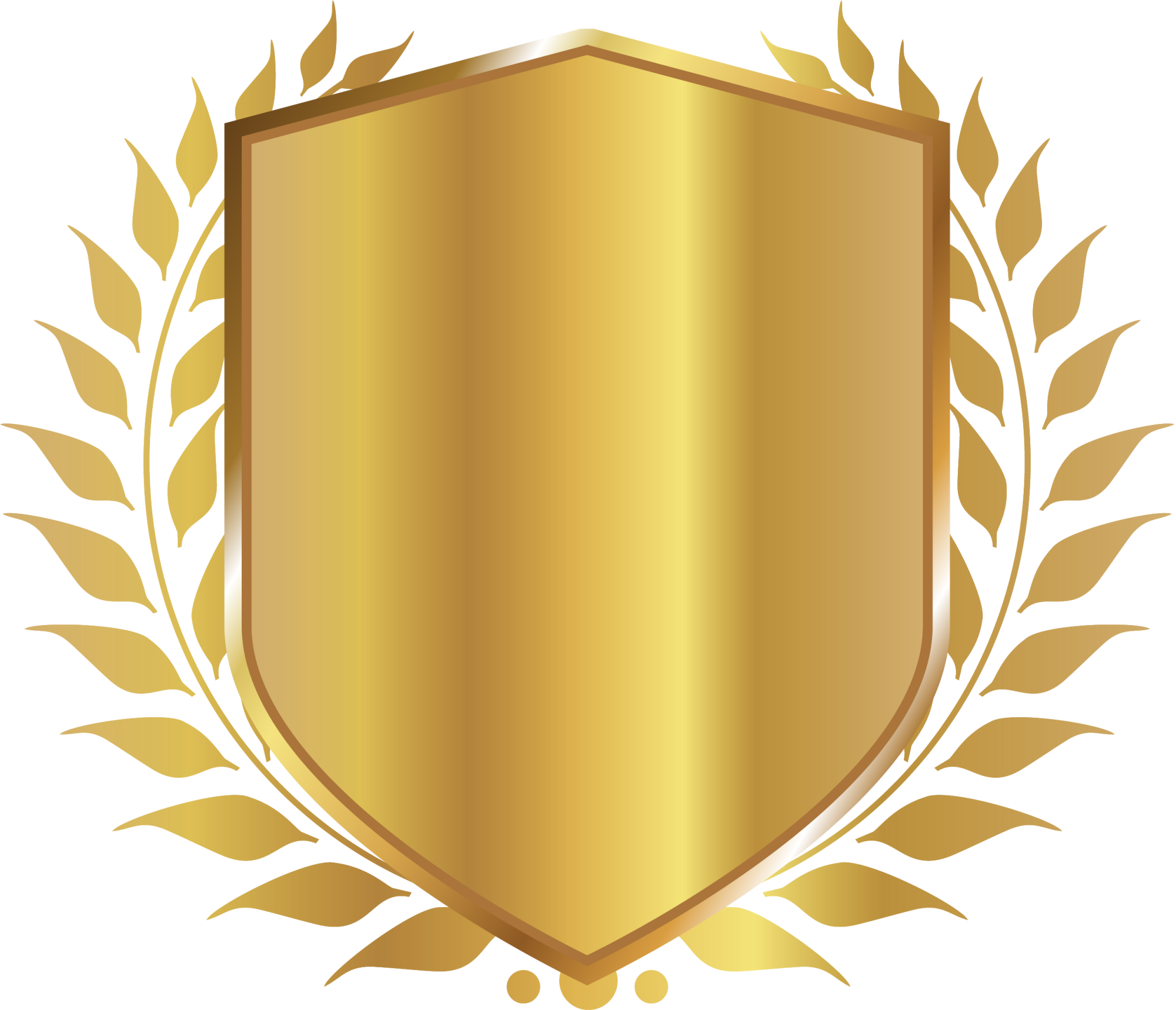 Gouden badge Transparant PNG