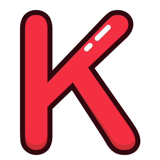 K letter PNG gambar Transparan