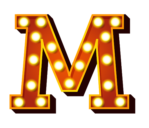 M Letter Background PNG