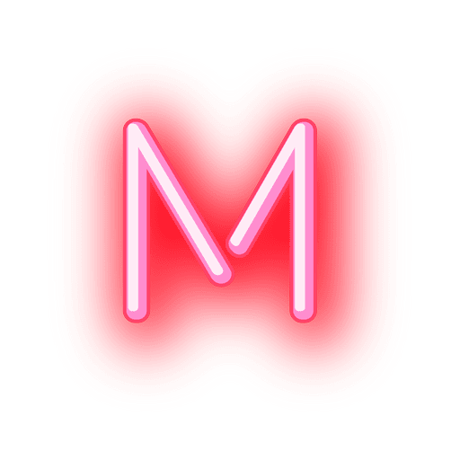 M Letter Transparent Background