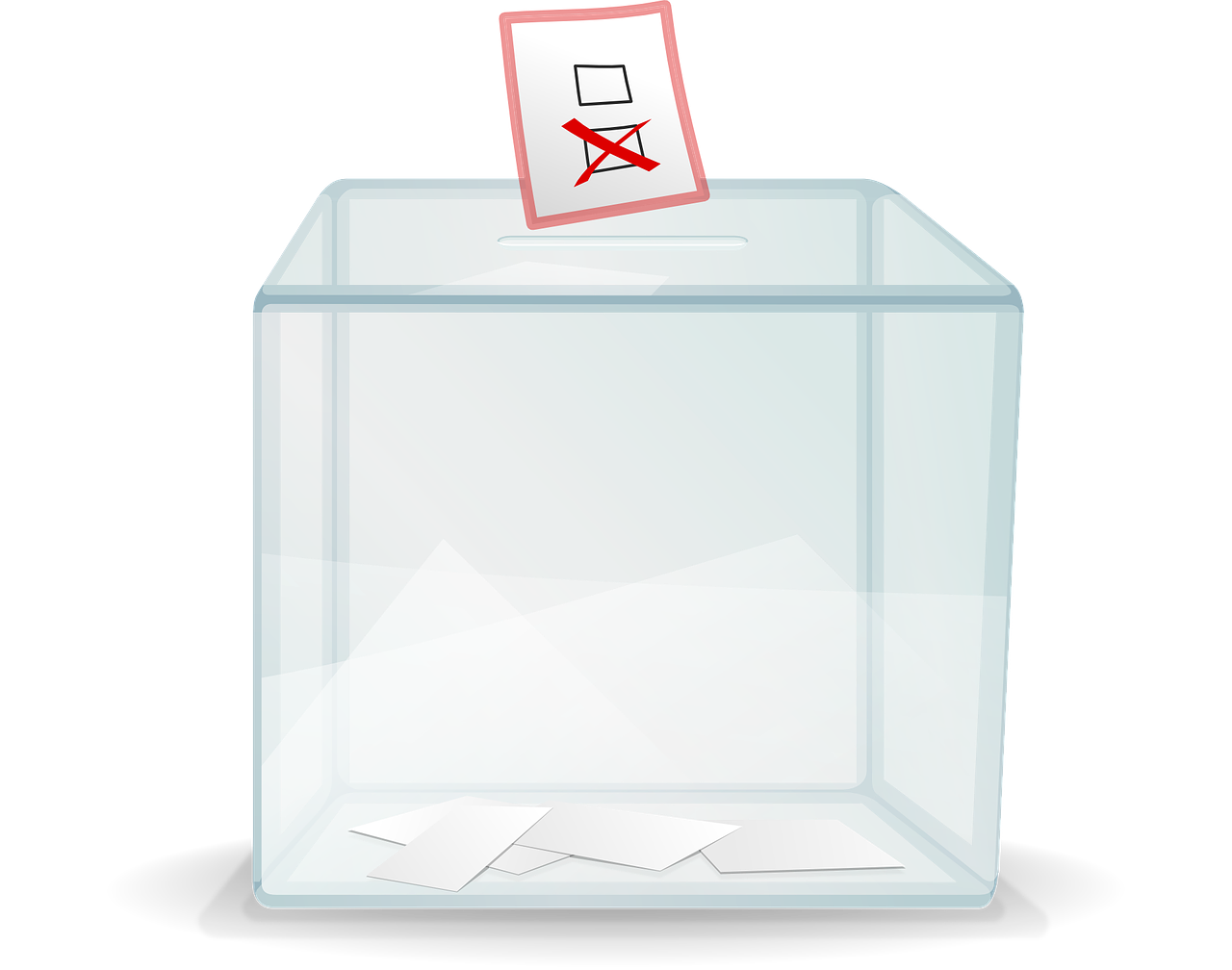 مرآة صندوق الاقتراع شفافة PNG