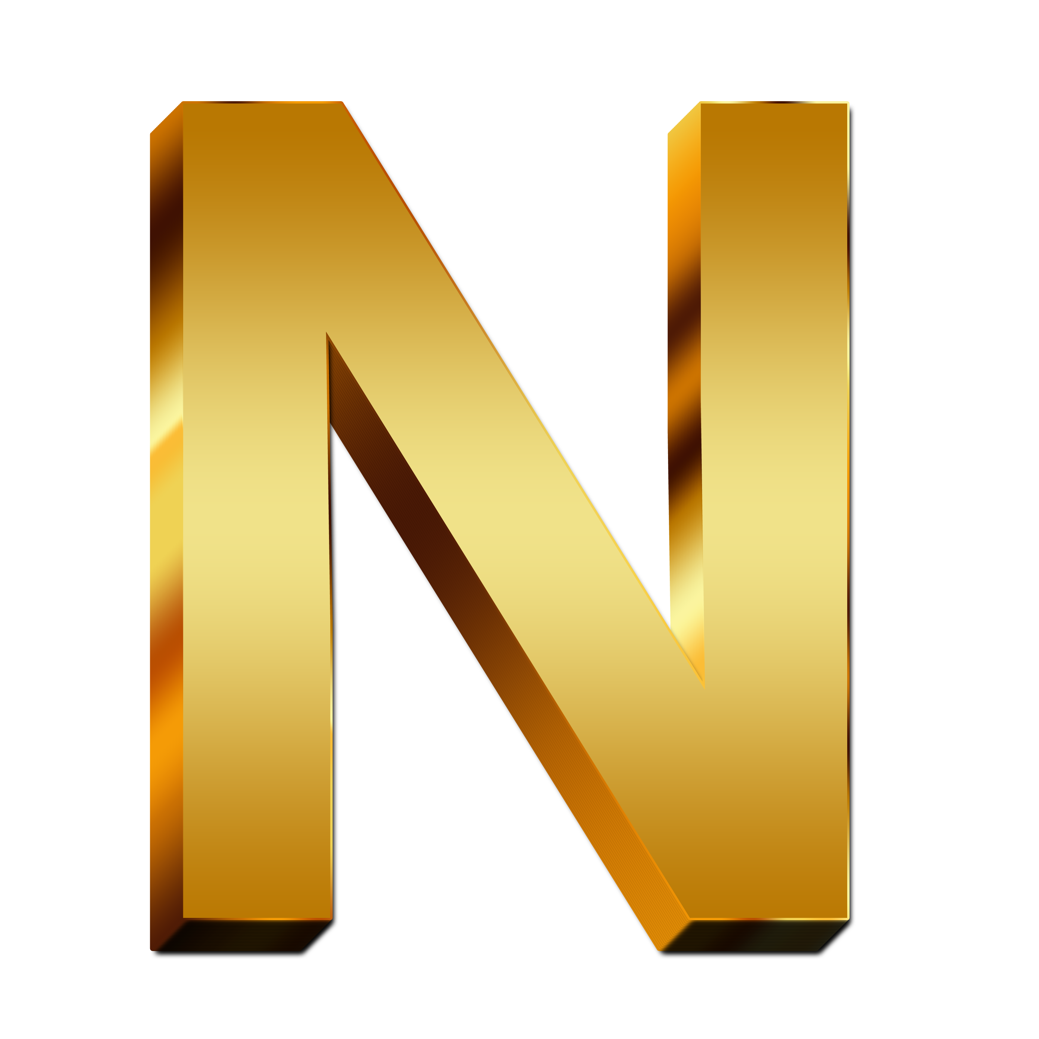 N Letter PNG Photo