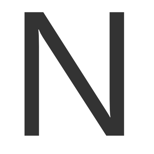 N Buchstabe PNG transparent