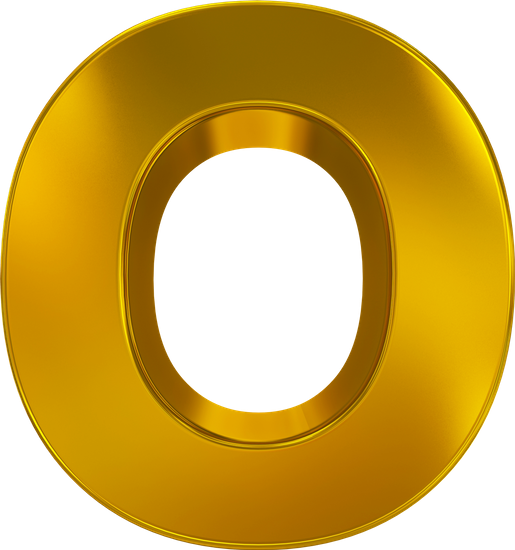 O Letter PNG HD