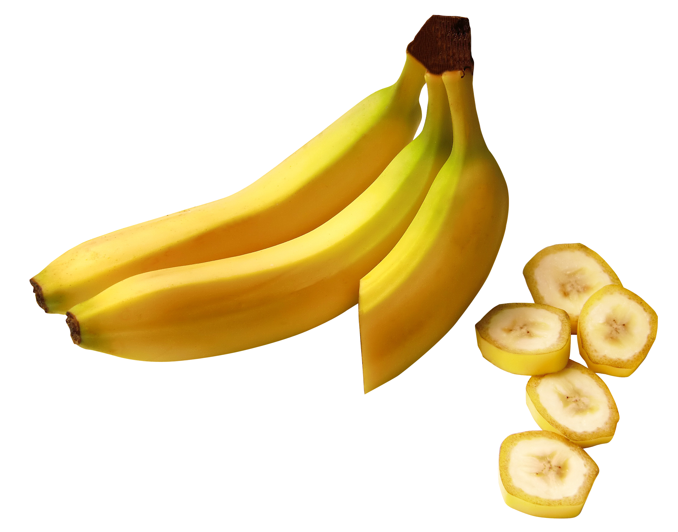 Rebanada de plátano orgánico PNG transparente