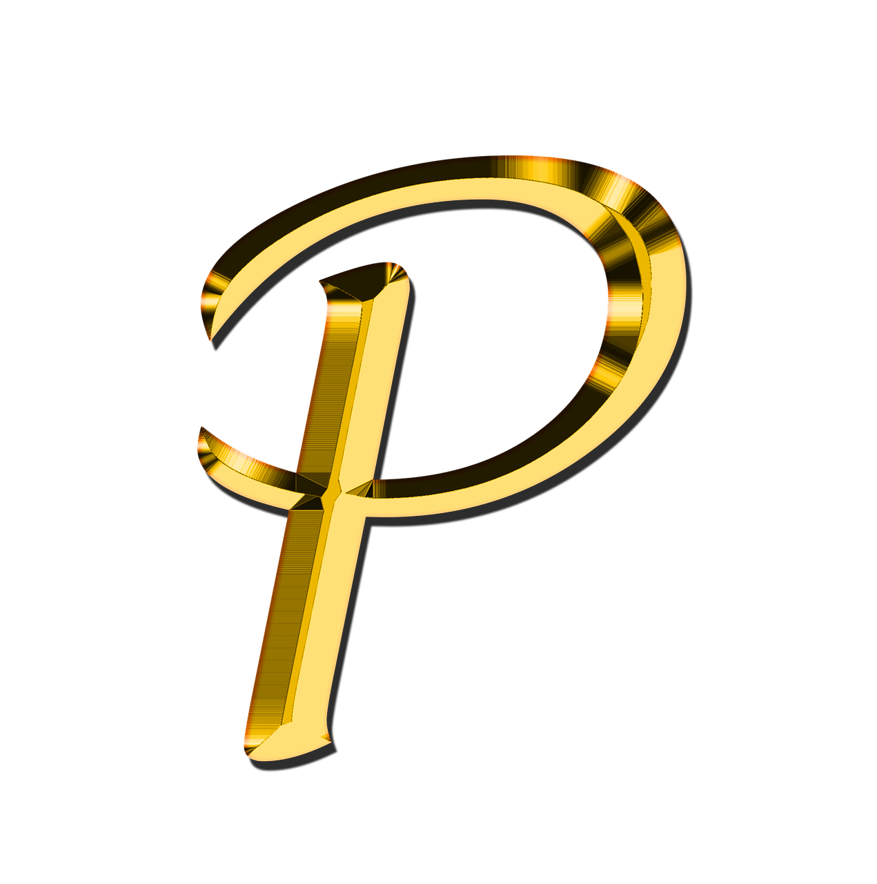 P letter PNG gambar latar belakang