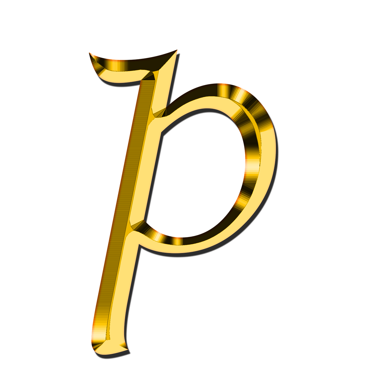P Letter PNG Image