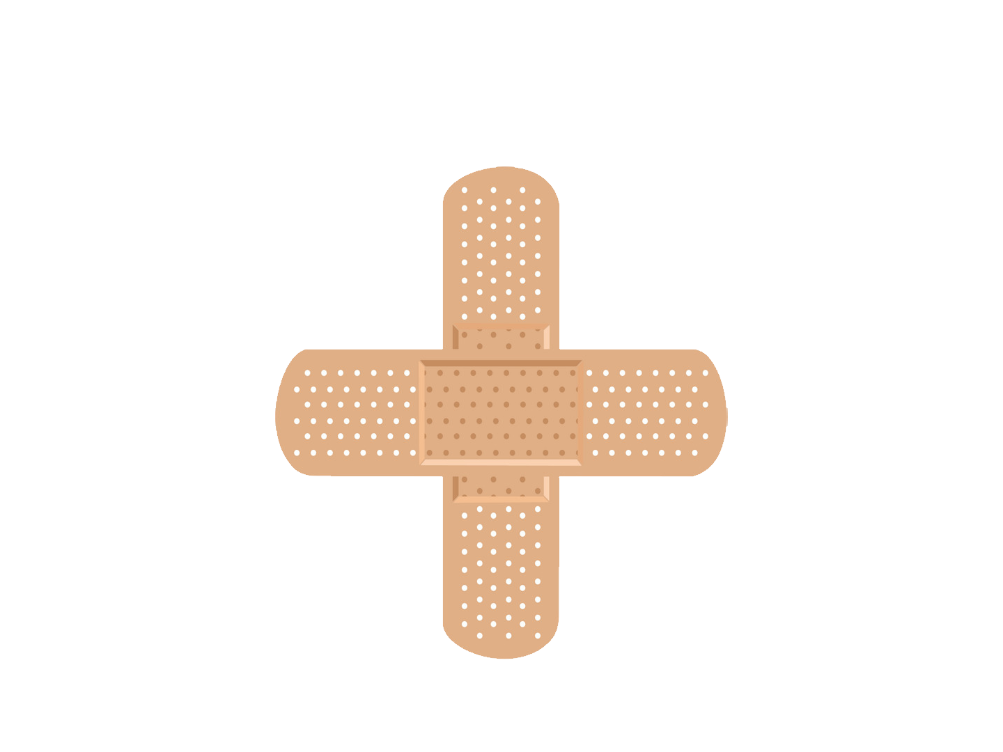 Patch-Bandage Kreuz transparent PNG