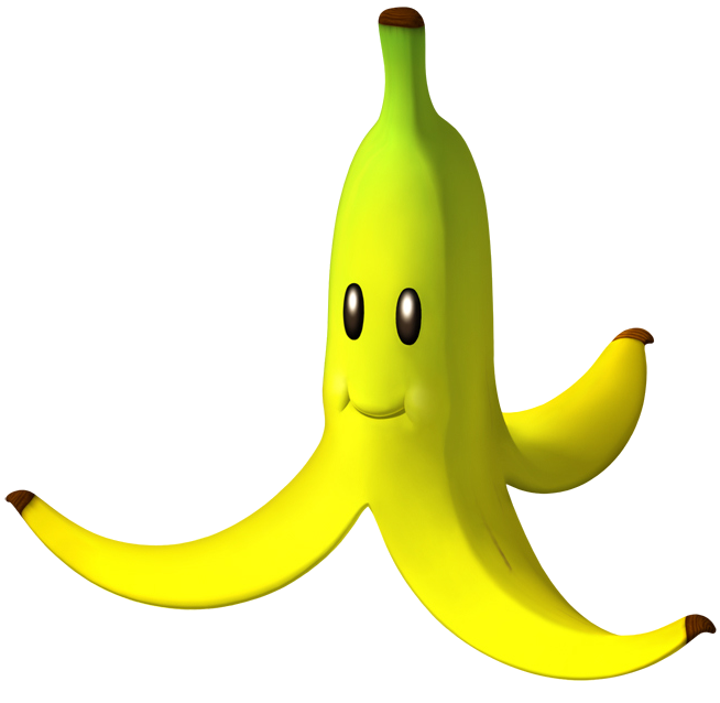 Peel de plátano sonriente PNG transparente