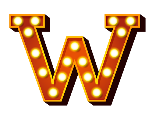 W Letter Background PNG