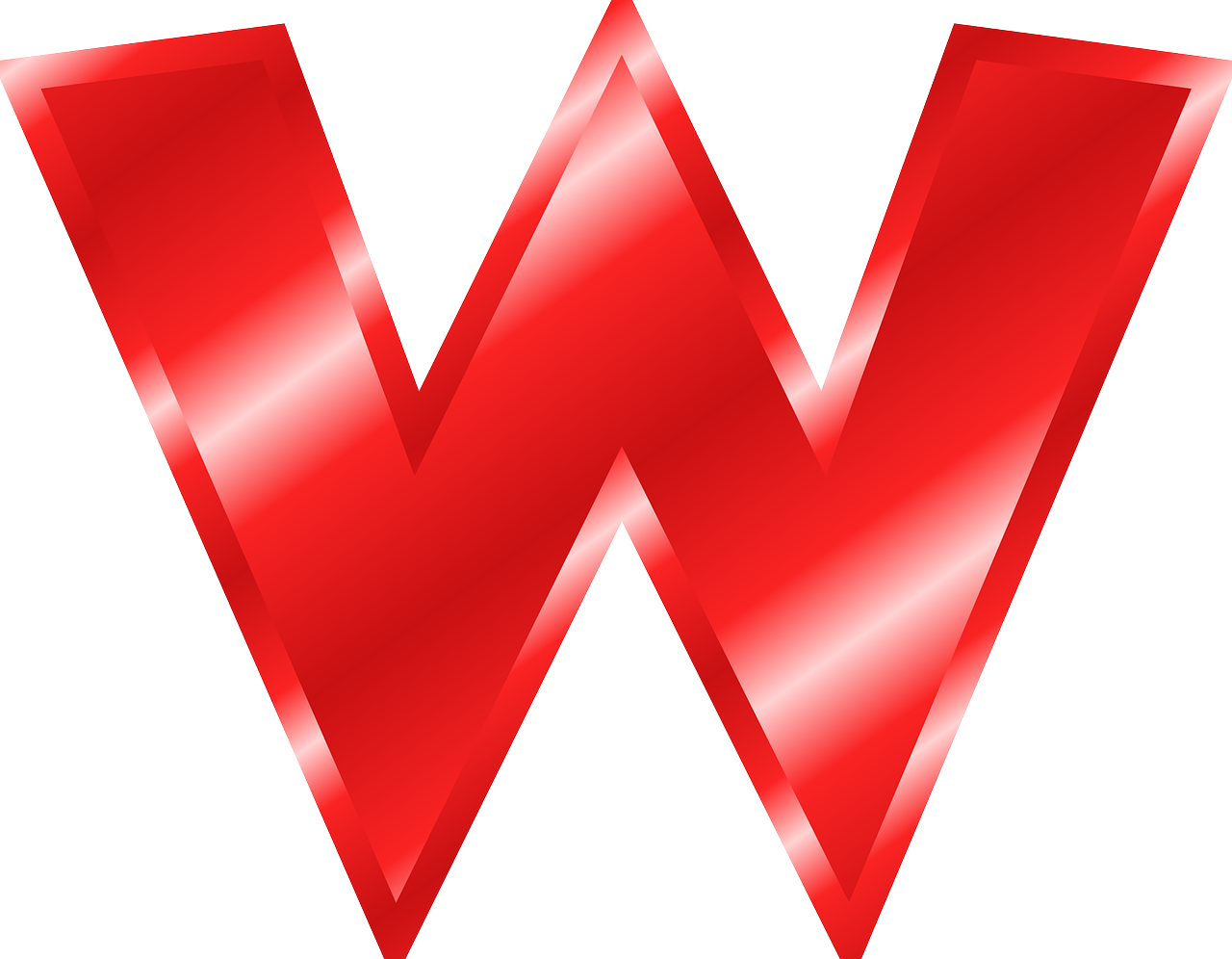 W Letter PNG HD