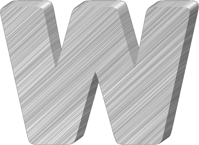 W Letter PNG Image