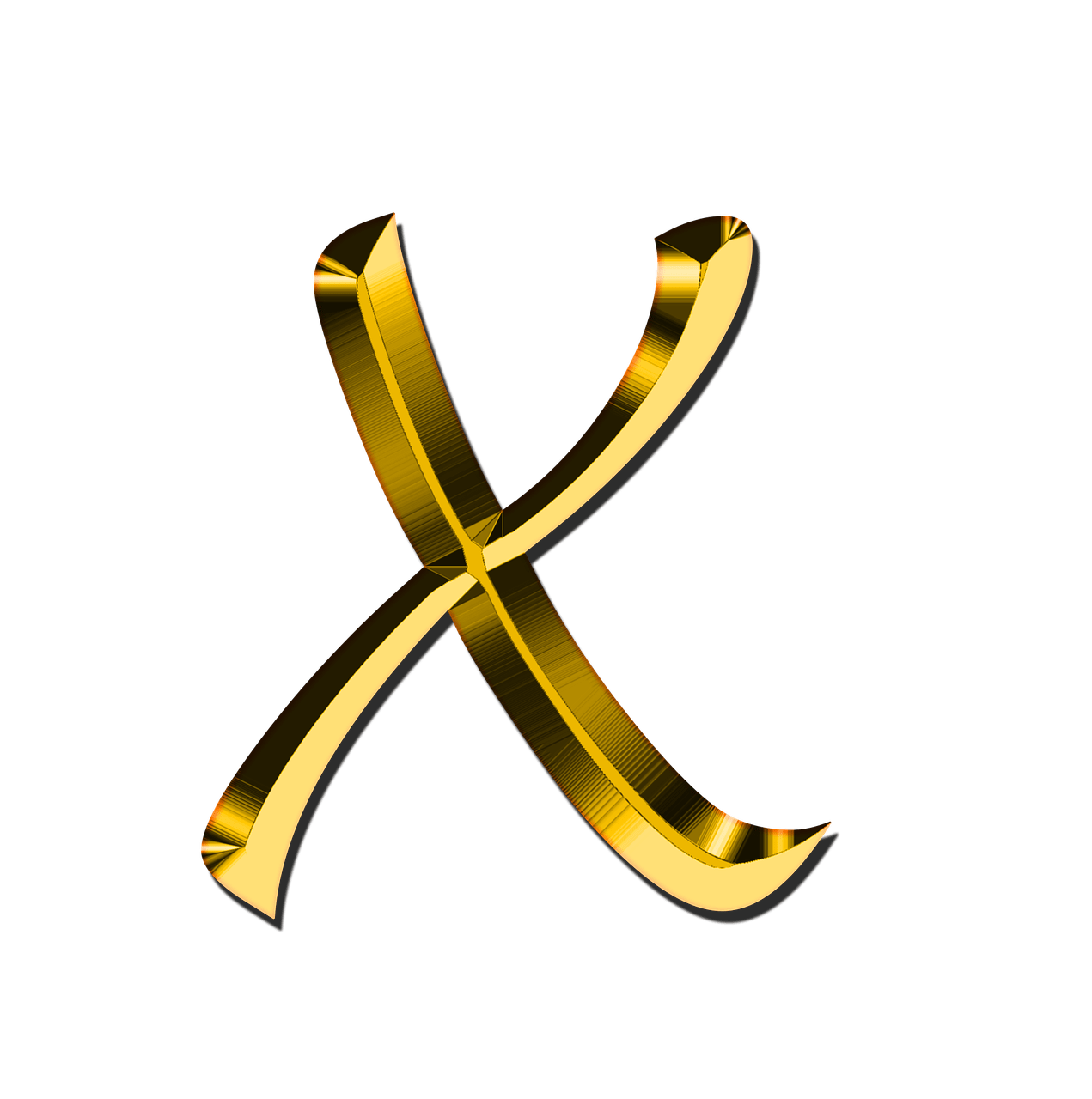 X Letter PNG Transparent Image