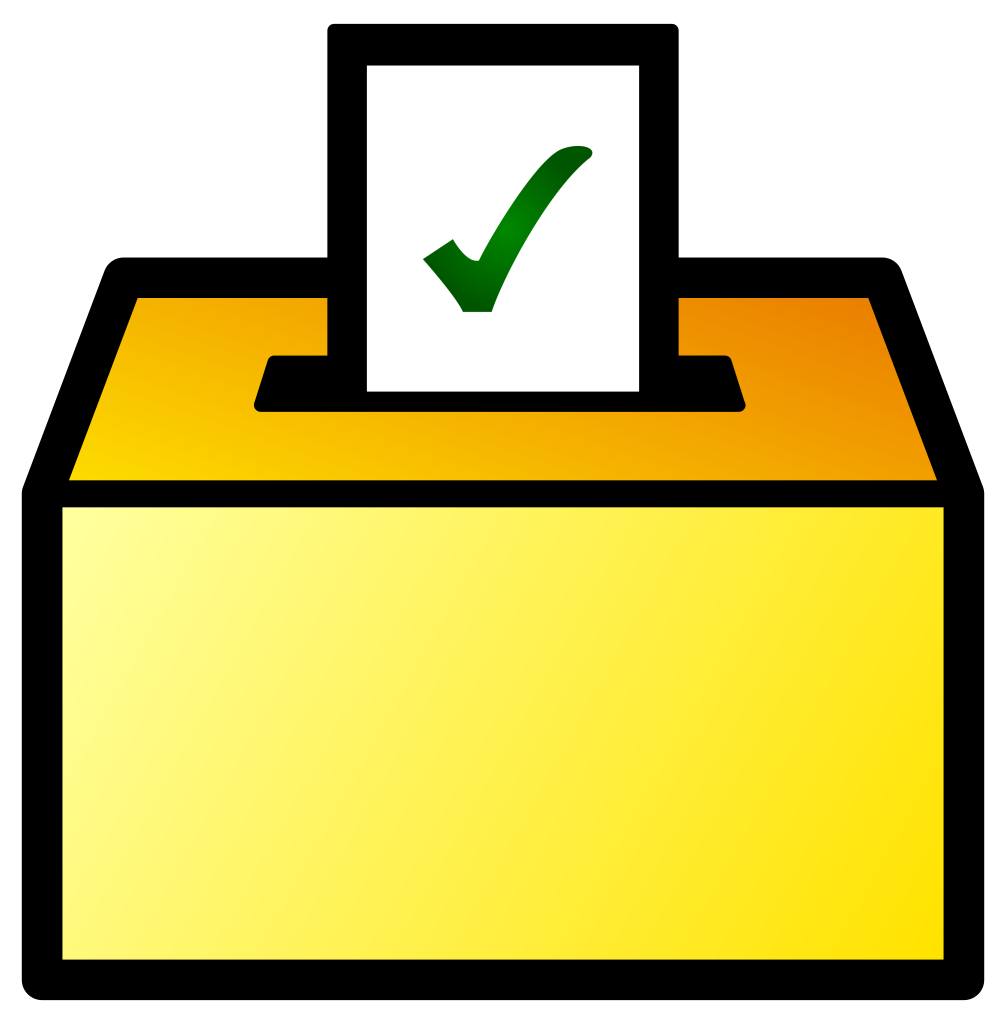 Gelbe Stimmzettel-PNG