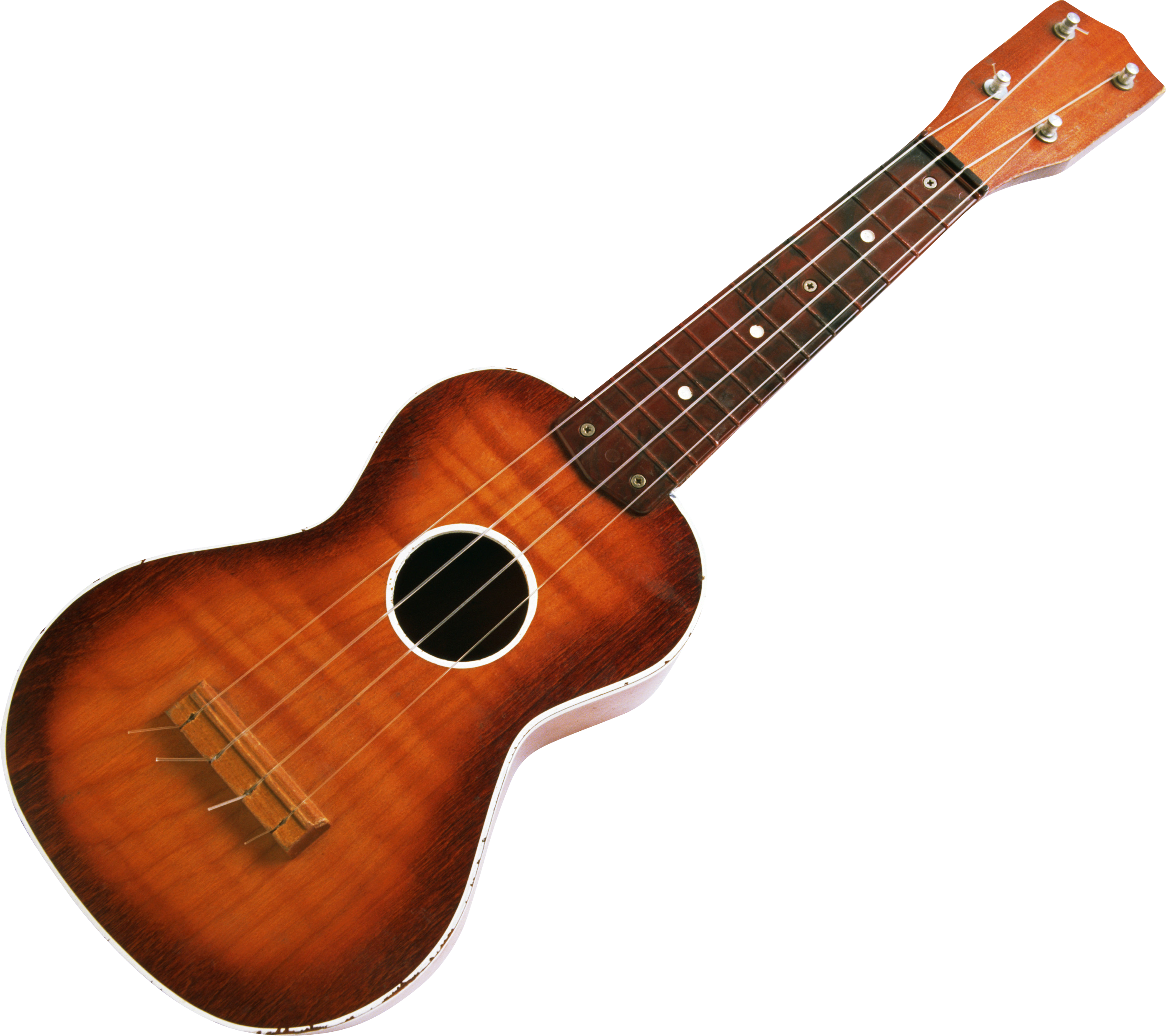 Guitarra acústica marrón PNG
