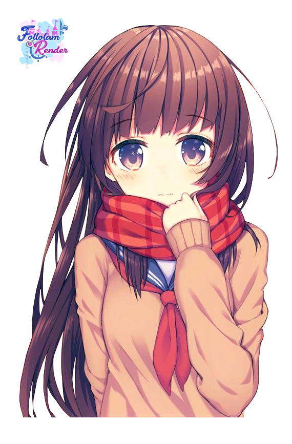 Aesthetic Anime Girl PNG Transparent Picture