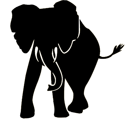 African Vector Elephant PNG Free Download