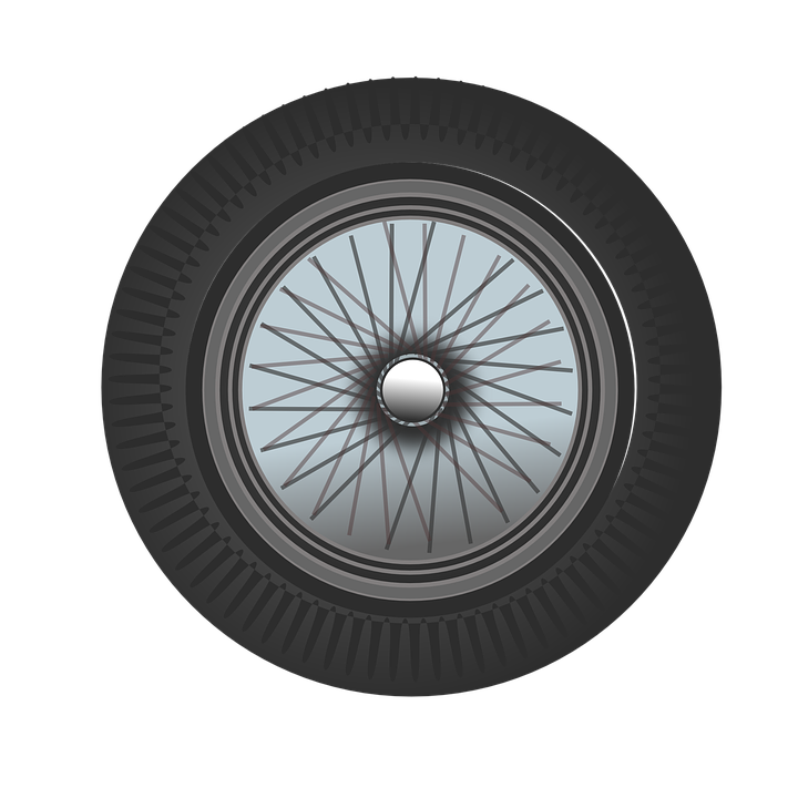 Alloy Car Wheel Vector PNG File