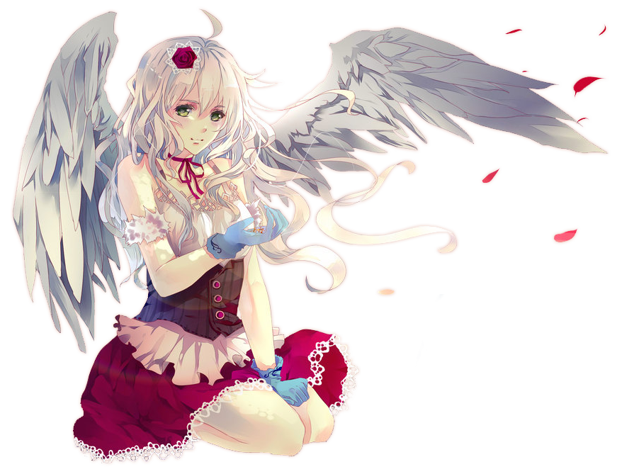Angel Anime Girl Descargar imagen PNG