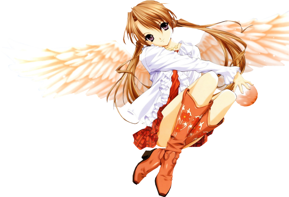 Angel Anime Niña PNG Clipart