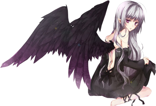 Angel anime girl PNG Image
