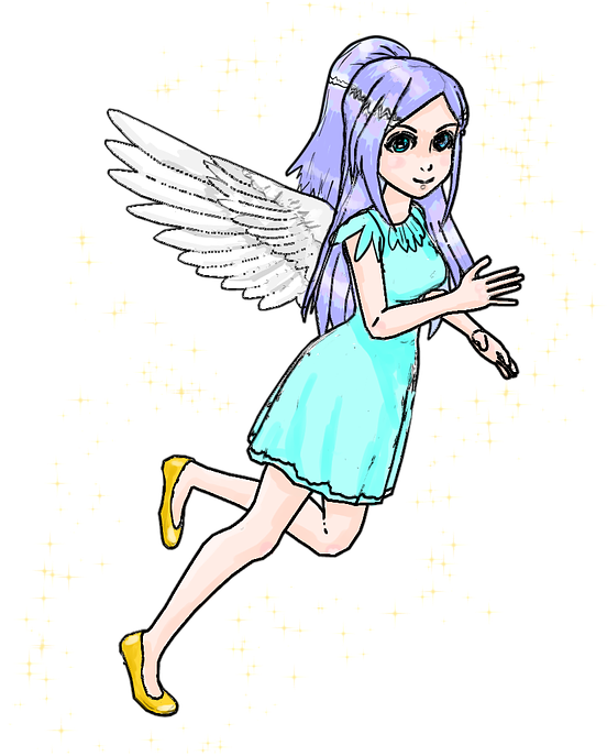 Angel anime girl PNG Photo