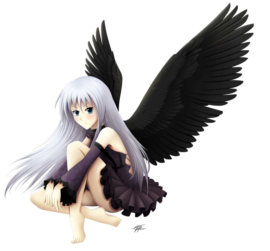 Angel anime girl PNG Transparent Picture