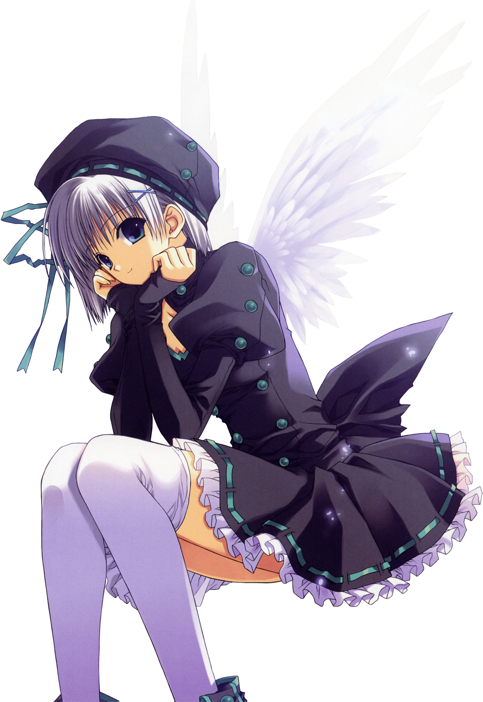 Angel anime girl Transparent Background