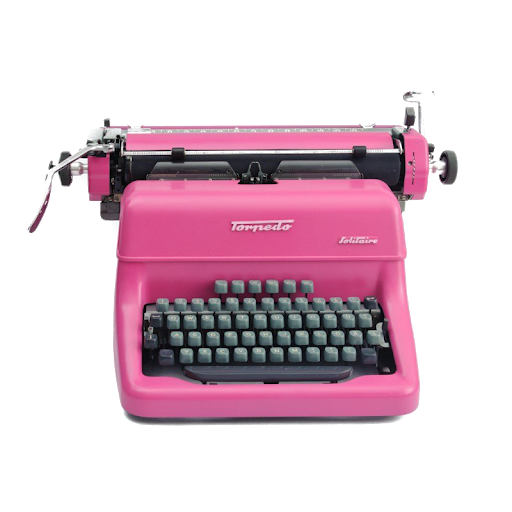 Античная пишущая машинка фон PNG