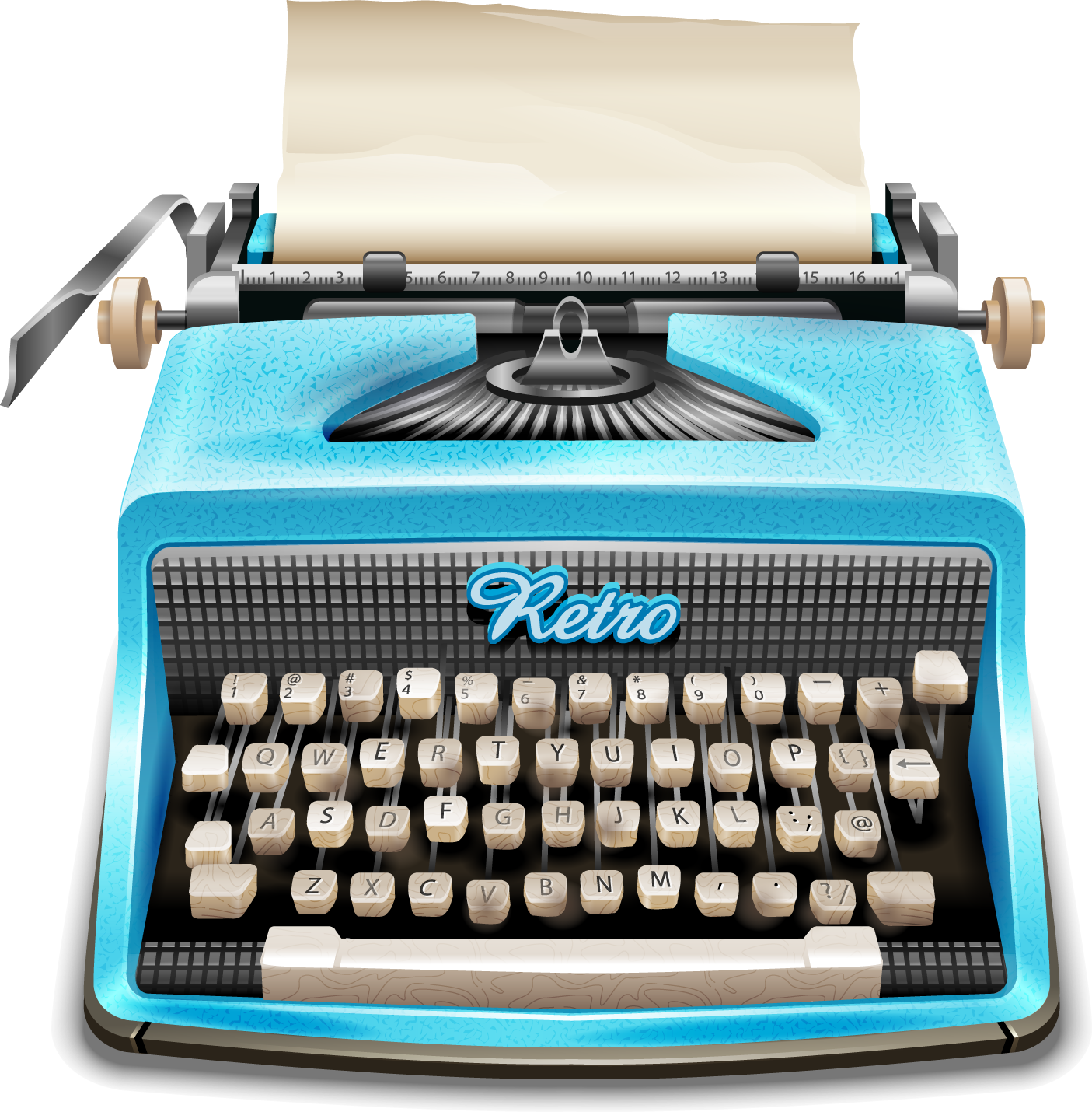 Máquina de escrever antiga PNG HD