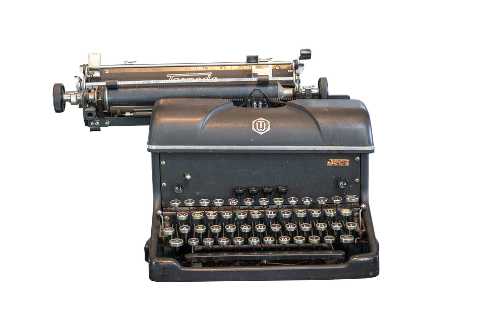 Antique Typewriter PNG Transparent Picture