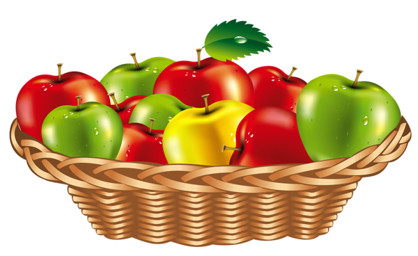 แอปเปิ้ลตะกร้า PNG ภาพตัดปะ