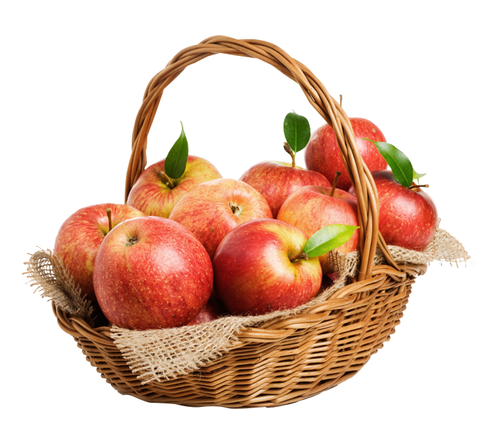 Apple Basket PNG Unduh Gratis