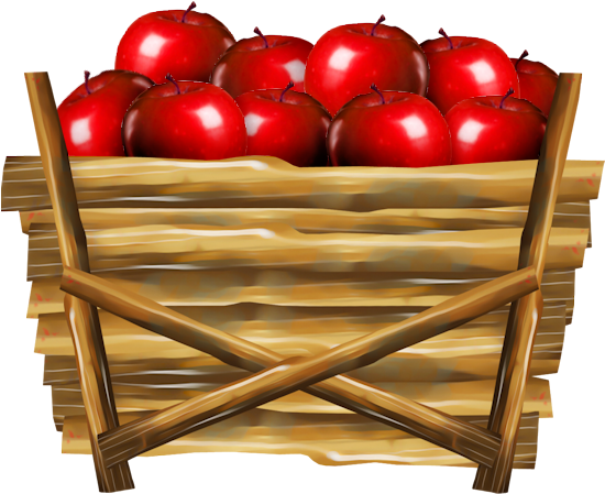 Apple Basket Transparent PNG