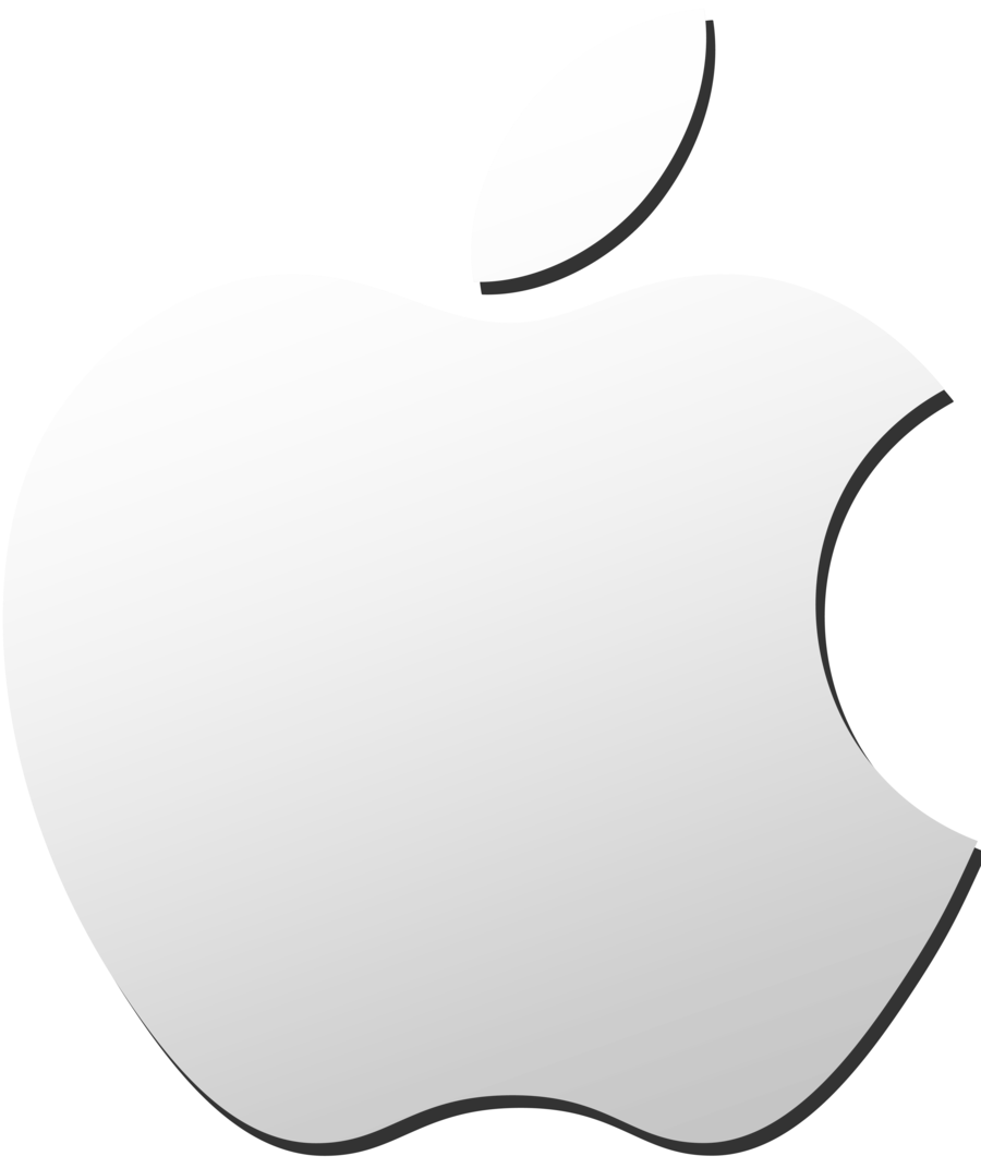 Apple gris logo PNG Clipart