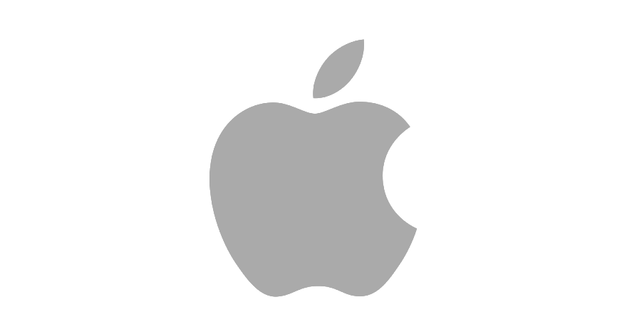 Apple Grey Logo PNG HD