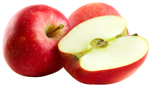 Apfelscheibe PNG Hintergrund Bild