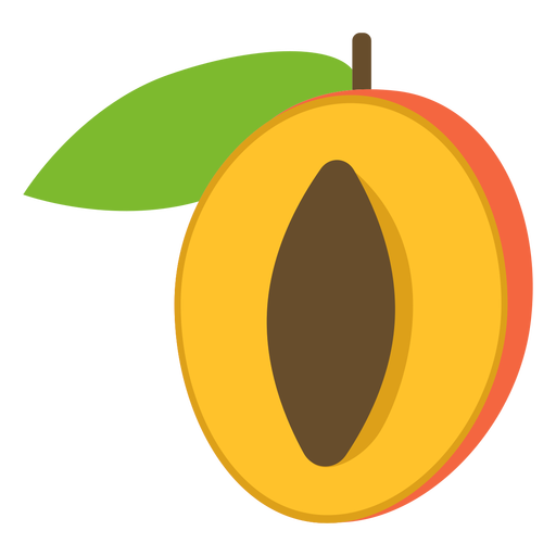 Apricot Fruit Slice PNG Photos