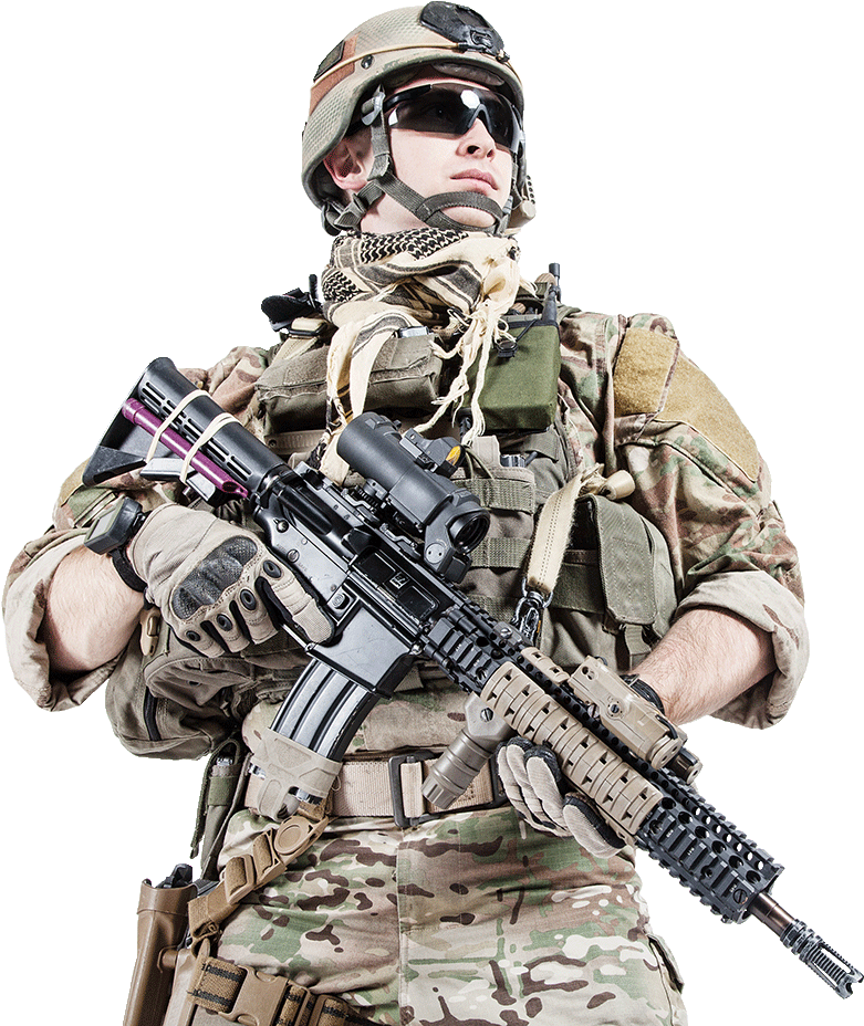 Army Soldier PNG Transparent Image