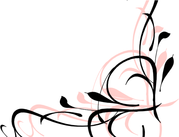 Artistik Floral Swirl PNG Gambar Transparan