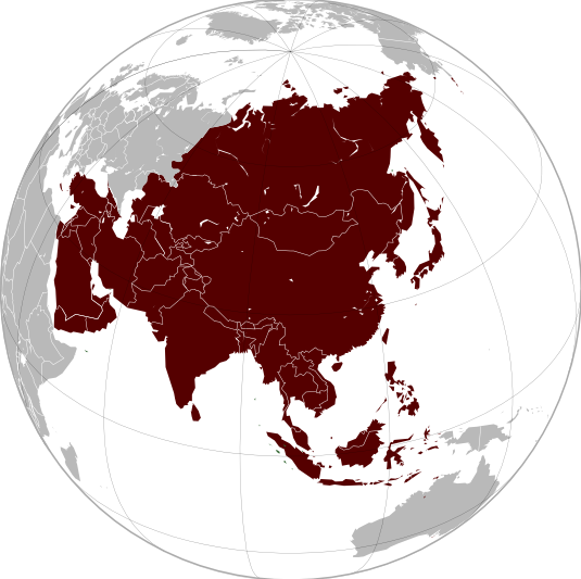 Asia Map PNG Clipart