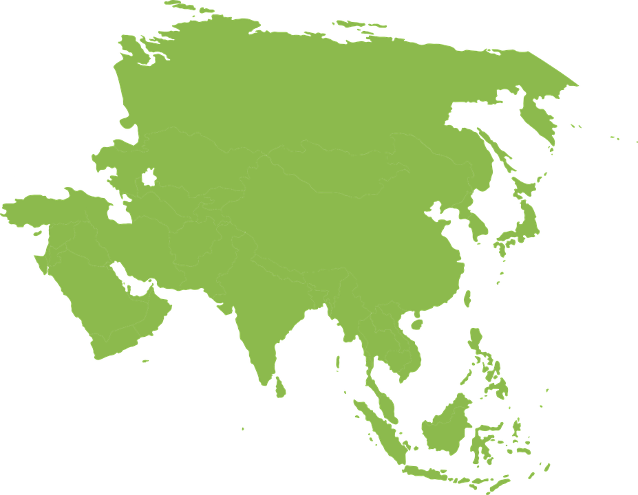 Asia Map PNG HD