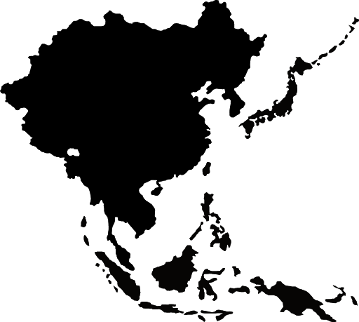 Asien Karte PNG-Bild