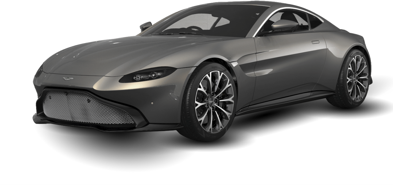 Aston Martin Silver PNG Dosyası