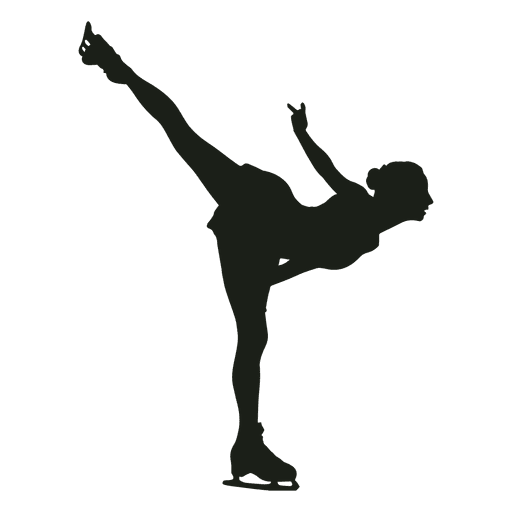 Athlete Silhouette Figure Skating PNG Clipart