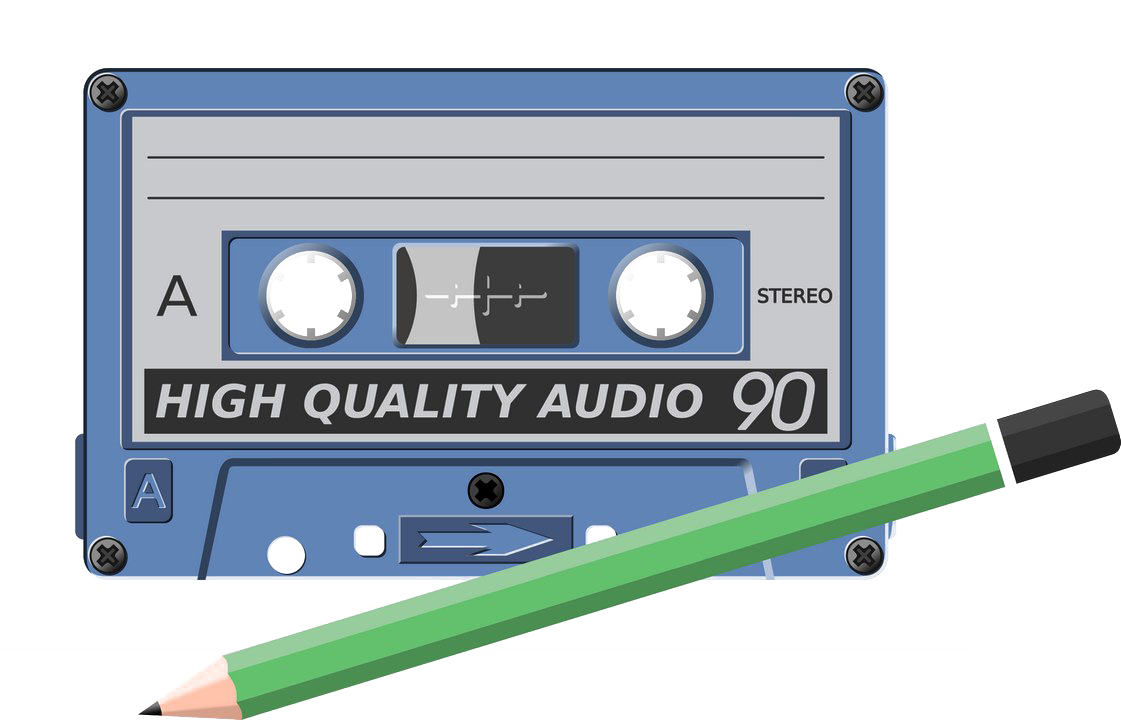 Audio Cassette PNG Transparent Image