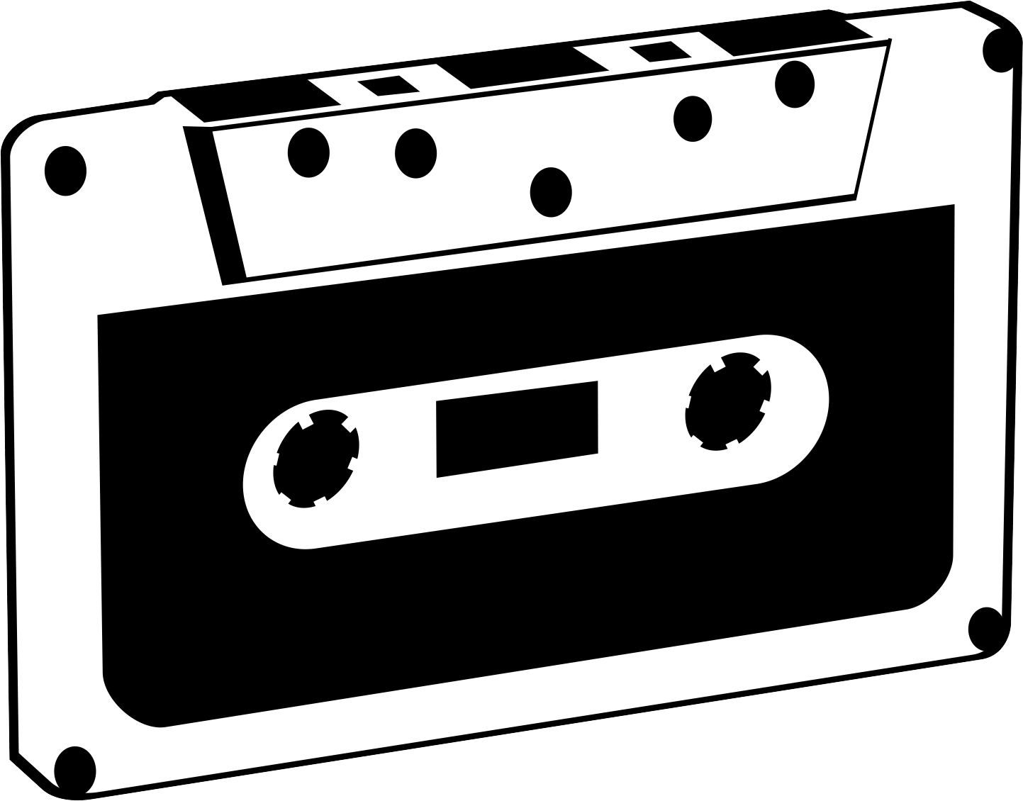 Audiokassette PNG-transparentes Bild
