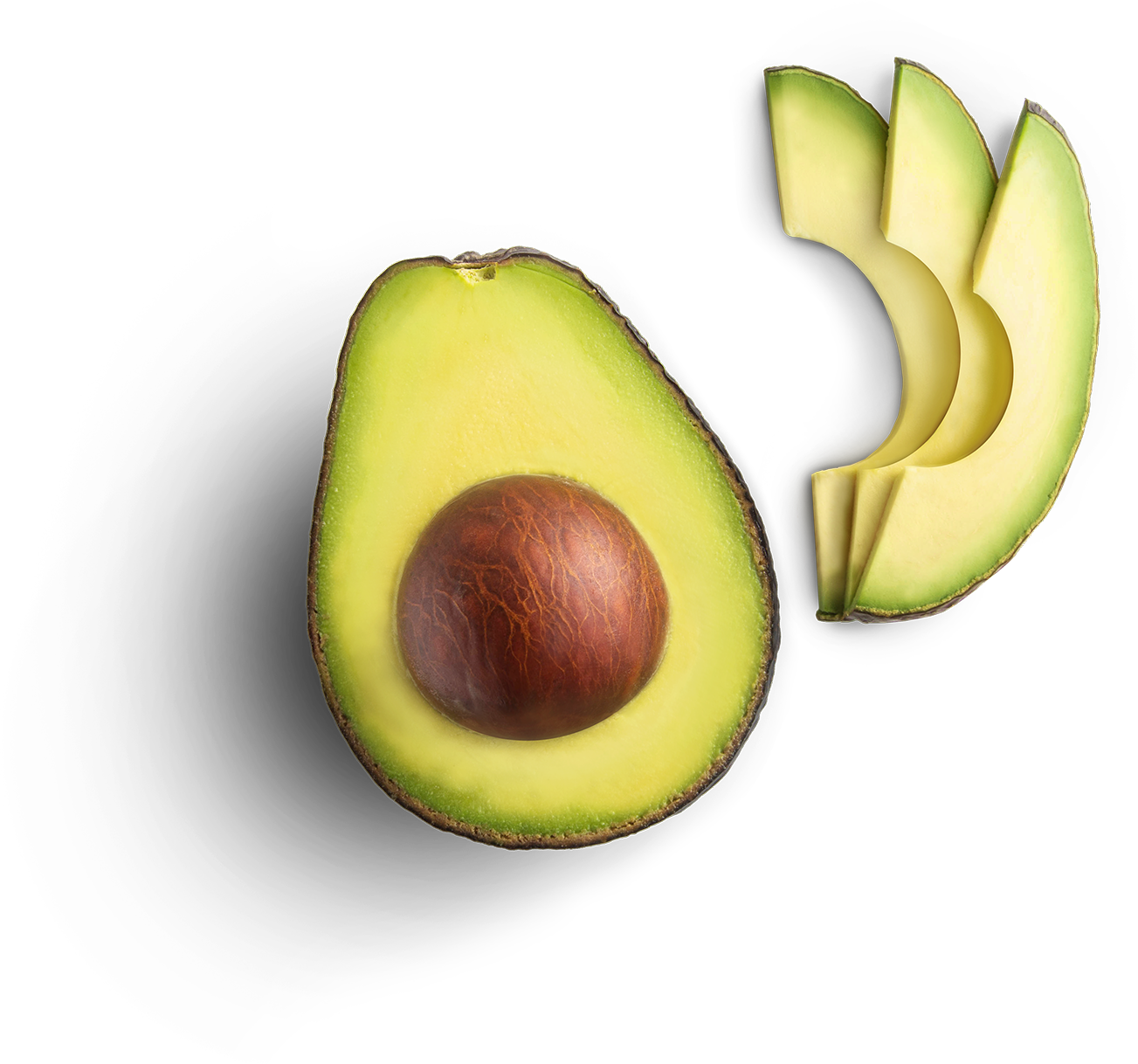 Avocado Half PNG Transparent